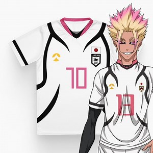 Blue Lock Japan U-20 Soccer Jersey, Ryusei Shidou & Itoshi Sae Cosplay T-shirt, Unisex Blue Lock Football Uniform - Etsy