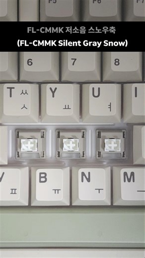 FL-CMMK Silent Gray Snow | Silent Linear Switches Which 5 keyboard-plate sounds good?