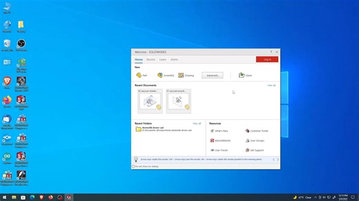 SolidWorks running but not visible