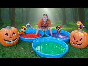 Assistant's Jelly & Slime Pool Challenge for Kids! Fun with Paw Patrol