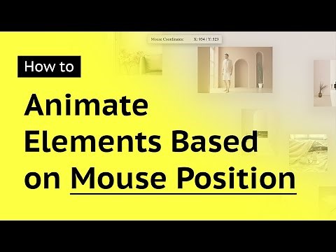 How to Animate Elements Based on Mouse Position on Editor X | Editor X