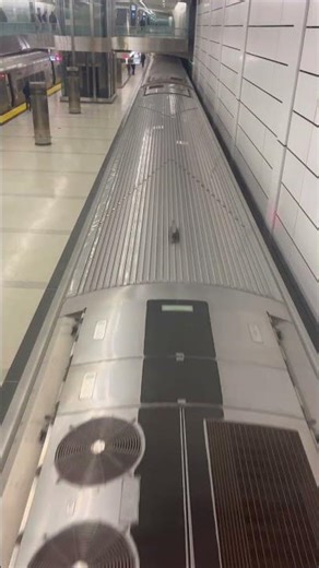 Overhead View of an LIRR M7 arriving at Grand Central Station