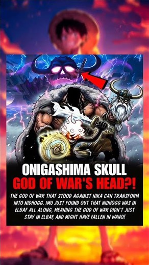 ONE PIECE THEORY — The Truth Behind Onigashima’s Giant Skull#onepiece#godofwar#onigashima#nika