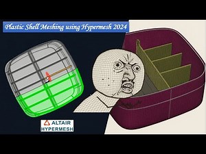 How to Mesh Plastic Parts Using Direct Midmesh in HyperMesh 2024 : Chapter D