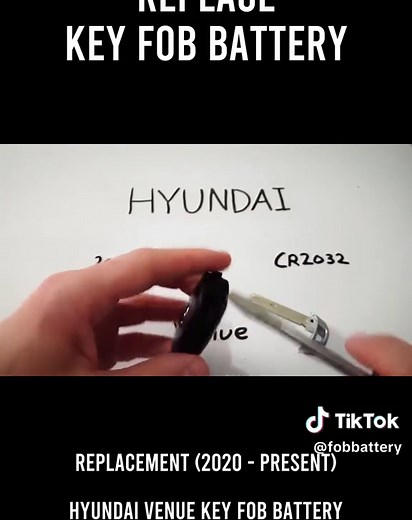 Hyundai Venue Key Fob Battery Replacement Guide