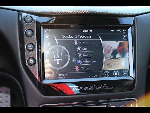 Updated Maserati Granturismo GranCabrio AuCar 9" Android Head Unit Infotainment Demo and Features