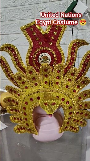 United Nations. DIY Egypt Costume. Headdress.