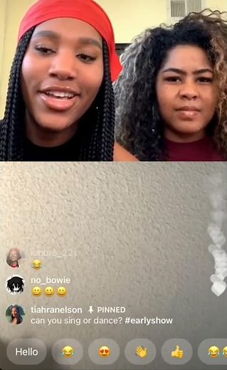 Person singing Hey Jessie (Jessie Theme Song) - Tiahranelson Instagram Live Talent Show