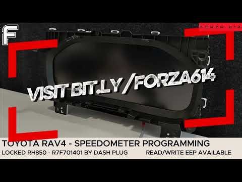 Toyota RAV4 RH850 R7F701401 instrument cluster eeprom + mileage programming solution | FORZA 614
