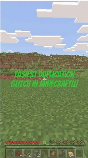 EASIEST Duplication Glitch in Minecraft Bedrock Edition 🔥#shorts #minecraft