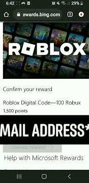 How to to redeem a robux code from Microsoft Rewards