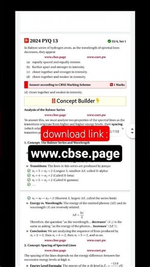 Atoms Class 12 Physics #cbseclass12 #cbse2026 #boards2026 with PYQs