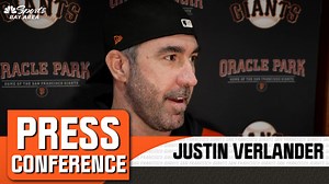 5.4K views · 153 reactions | Giants pitcher Justin Verlander speaks to reporters after San Francisco's 10-8 win over the Seattle Mariners in extra-innings on Friday at Oracle Park. | NBC Sports Bay Area / California | Facebook
