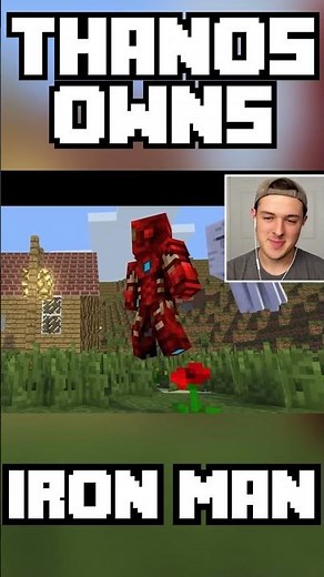 Minecraft Thanos DESTROYS Iron Man