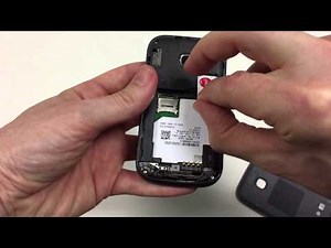 Inserção de cartões no Alcatel OneTouch