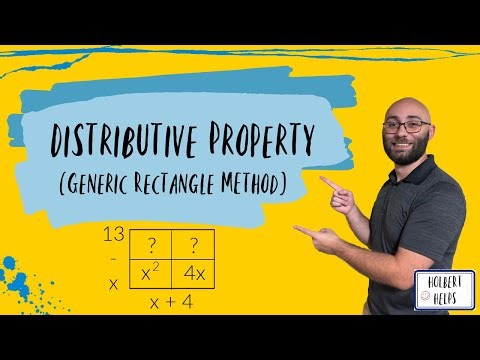 Distributive Property (Generic Rectangle Method)