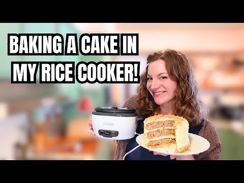 3 LAYER CAKE MADE IN A RICE COOKER! PERFECT CINNAMON RICE COOKER CAKE!