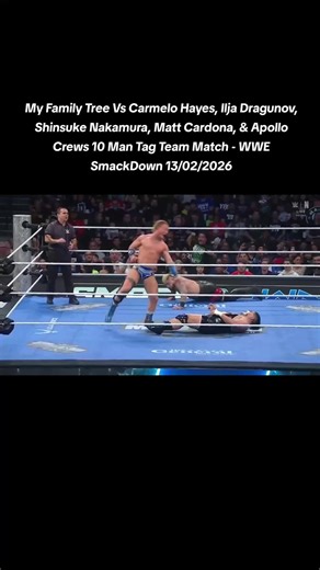 WWE SmackDown 10 Man Tag Team Match Highlights