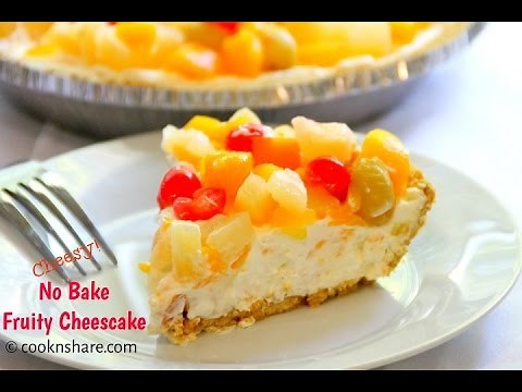 No Bake Fruit Cheesecake