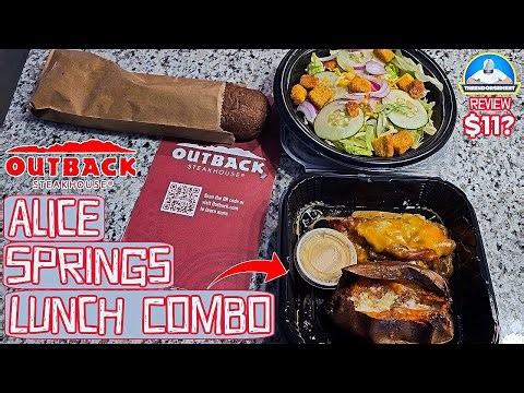 Outback Steakhouse® Alice Springs Lunch Combo Review! 🐔🧀🍄 | theendorsement