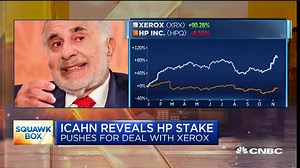 Carl Icahn reveals he has a stake in HP and is pushing for a deal with Xerox