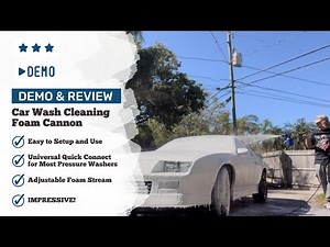 Demo and Review - AUTOWN Car Wash Foam Cannon for Pressure Washer with Armor All Car Wash Snow Foam