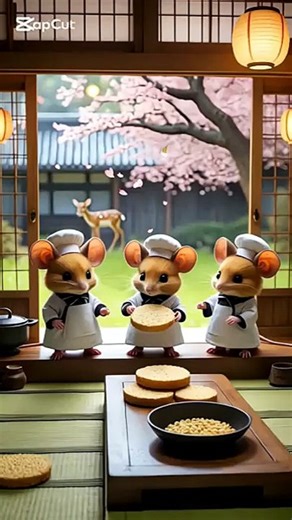Rice Cracker Day with Chef Mice 🐭✨🌾  Cozy Japanese Countryside