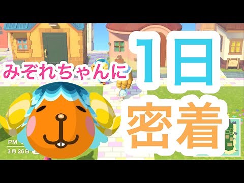 【あつ森】みぞれちゃんの1日に密着！！家が可愛過ぎる！？【ちっちー】