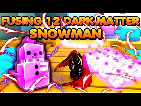 WHAT HAPPENS when you FUSE 12 DARK MATTER SNOWMAN!!???