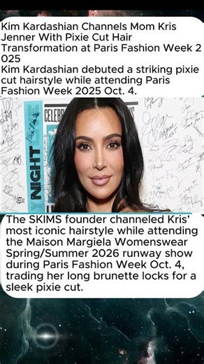 Kim Kardashian ROCKS Pixie Cut Hair at Paris Fashion Week 2025