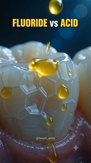 How Fluoride Actually Rebuilds Teeth? 🦷 #shorts #health #dental #science #unseen