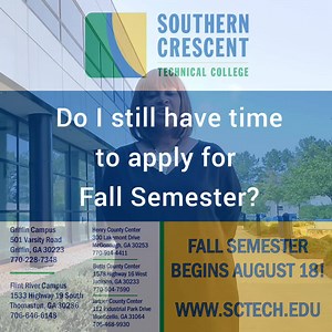 Dr. Xenia Johns, Vice President for Student Affairs, wants you to know it is not too late to apply for Fall Semester! Begins August 18! Apply today for FREE! #BeATiger | Southern Crescent Technical College