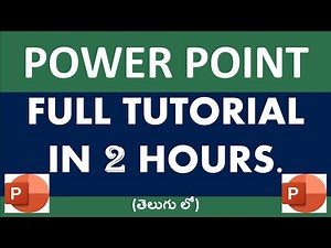 PowerPoint Full Tutorial | All Tabs Explained in 2 Hours | Beginner to Advanced in Telugu