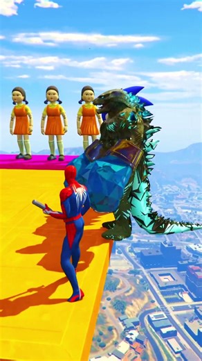 GTA 5 Epic Water Ragdolls Spiderman Jump/Fails Ep 1104 #shorts