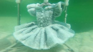 745K views · 5.1K reactions | Unveiling the Work of Nature: A "frozen" ballerina's dress and shoes, as well as musical instruments, are crystallized by the salt in the Dead Sea. | CGTN | Facebook