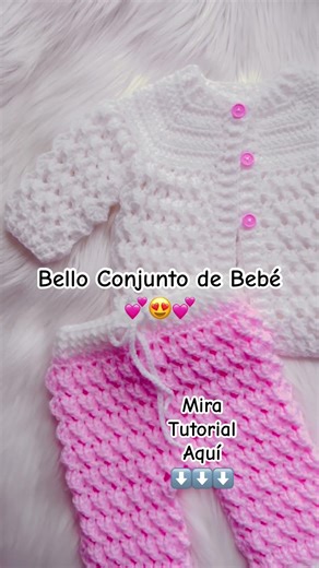 Te va encantar 😍 Teje Chaqueta de Bebé super facil NUEVO TUTORIAL #crochetforbaby #shorts