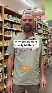 6K views · 67 reactions | Ready to level up your supplement game this year? ⚡ Our Nutrition and Quality Standards Manager, Geoff shares why supplement quality matters and how to choose for your health journey. ✨ | Natural Grocers | Facebook