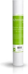 Kimberbell Fusible Backing Specialty Stabilizer Light Weight 20”x5 Yd Roll Cut into Variable Sizes: For Machine Embroidery, Hand Sewing, Quilting, Piecing Projects, Appliqués, Crafting, Iron-On & More