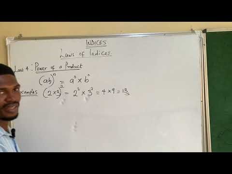 Fourth Law of Indices (Power of a product)