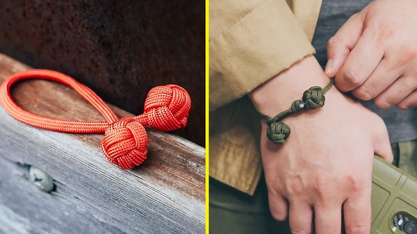 Micro Monkey's Fist Begleri Bracelet Skilltoy 🐒 ¦ Paracord Pocket Toy!