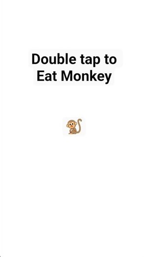 Tap To Eat Monkey 🐒 #Monkey #Taptoeat