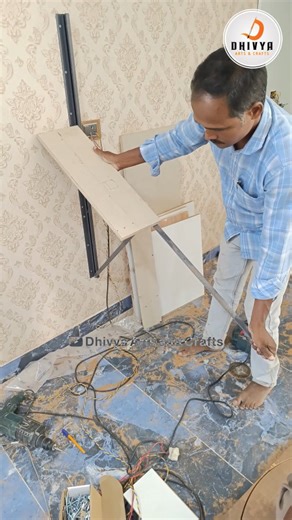 Here’s the making process of my foldable dining table — a practical space-saving solution for compact kitchens and smart homes 🔧🏡 From idea to installation… every step is done with love and purpose to make daily life easier and more organized ❤️ If you find this helpful, please follow and support my page 🙏✨ @dhivya_arts_and_crafts More smart ideas loading… stay tuned! 💡 | Dhivya Arts & Crafts