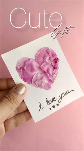 Rose petal card idea 🌹#shorts #diy #cardmaking