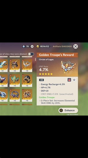 Exploring Genshin Impact Support Artifacts