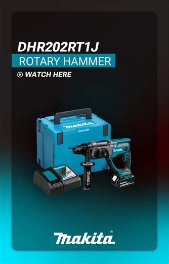 We’ve just cracked open the DHR202RT1J - our 18V LXT SDS Rotary Hammer Drill that delivers pro performance in a compact form. Inside the box: ✔️ DHR202 SDS Rotary Hammer. ✔️ 1x 5.0Ah Battery. ✔️ Rapid Charger. With 3 operation modes and solid build quality, this tool is built to handle tough concrete and masonry tasks with ease.🎥 Watch the unboxing and see why this one’s a site essential. | Makita UK