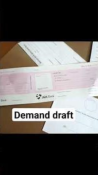 how to fill Demand Draft of #j&k bank #short