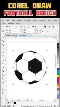 Corel Draw Football Design | Corel Draw Tutorial | Corel Draw