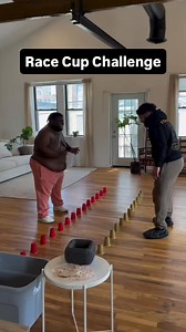 Race cup challenge pt 2 😩😂 #explore #viral #comedy #nyc | 𝗠𝗮𝗿𝗰𝗲𝗹𝗹𝘂𝘀 𝗚𝗿𝗲𝗴𝗼𝗿𝘆
