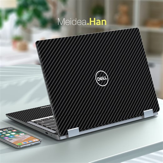 Dell Skin negro Kohlefaser einfarbig Laptop Aufkleber personalisierbares Geschenk einzigartiges Design for Latitude Inspiron Precision - Etsy España