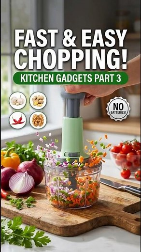 Push Vegetable Chopper | Best Kitchen Chopper Under ₹300 | Kitchen Gadgets pt.3